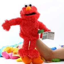 Hot SesameStreet Elmo Peluche Pupazzo a Mano Muppet Peluche Giocattolo Bambino Regalo 33CM