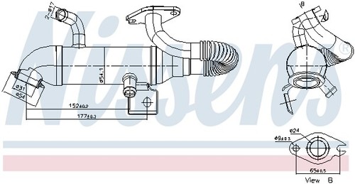 Nissens 989408 radiatore agr - nissens,