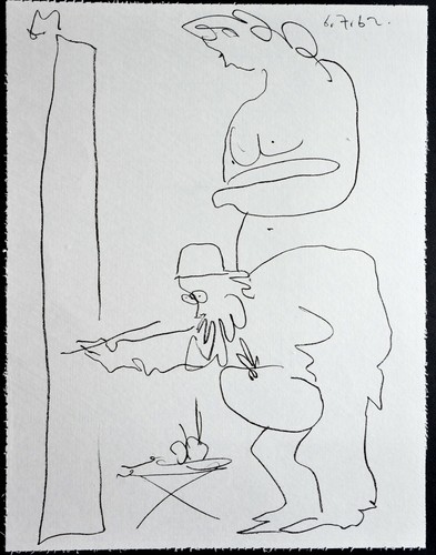 Superbe lithographie pablo - superbe, de