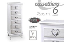 Cassettiera cuore cassetti - cassettiera,