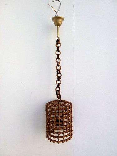 Lampadario bambu vintage anni - vintage,