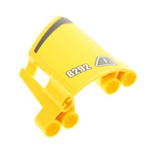 1x Lego Technic Panele Verkleidung 23 gelb Groß kurz Seite B 8292 44353pb17