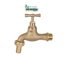 RIBIMEX RUBINETTO DA GIARDINO CON VALVOLA IN OTTONE DA 1/2"