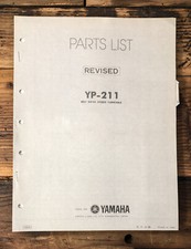 Yamaha YP-211 Manuale elenco