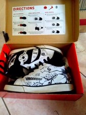 scarpe con le ruote Heelys nr. 36.5 bianco nero usate con scatola originale 