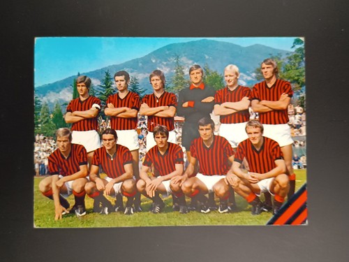 Cartolina squadra milan - cartolina,