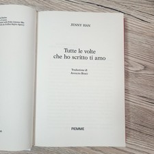 Libro Tutte le volte che ho scritto ti amo di Jenny Han Ed. Piemme romanzo rosa