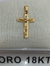 Croce in oro giallo 750 18