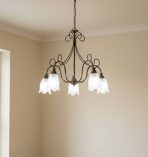Lampadario luci ferro - lampadario,