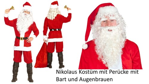 Costume classico babbo natale - costume,