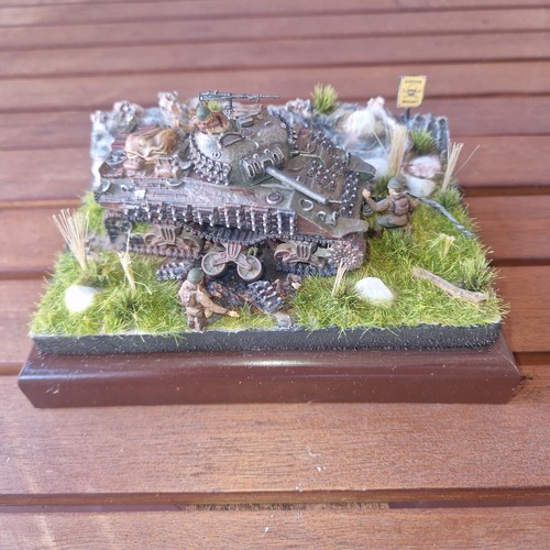 Diorama militare sherman 72 - diorama,