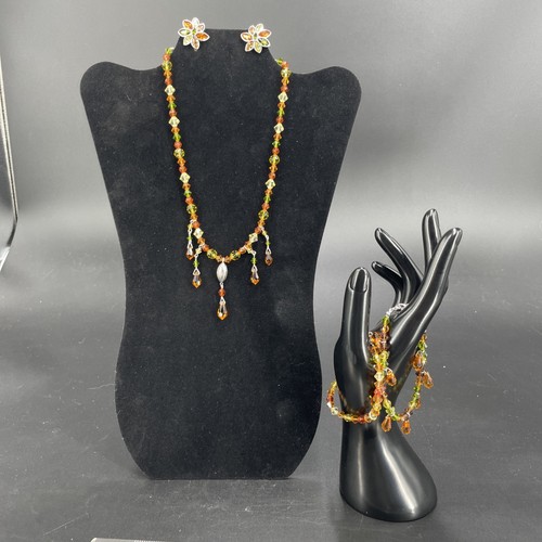 Set cigno swarovski - cigno, collana