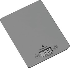 ZASSENHAUS Bilancia digitale da cucina in vetro design - Cool Grey Grigia 5kg 1g