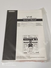 Mixer video originale Edirol 4 canali V-4 manuale utente NUOVO