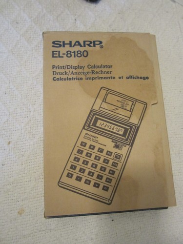 Vintage sharp 8180 piccola - el-8180,