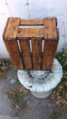 Vecchia cassa pubblicitaria - cassa,