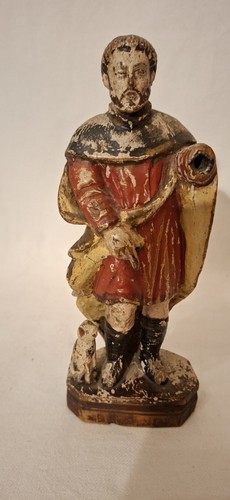 Antica statuina legno s - legno,