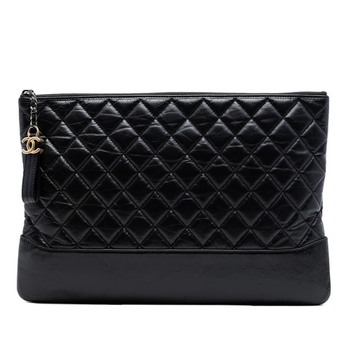 Chanel large vieilli cuir - large,