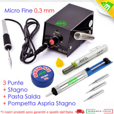STAZIONE SALDANTE ZD 927 SALDATURA 100°C A 450°C 3 PUNTE POMPETTA SUCCHIA STAGNO