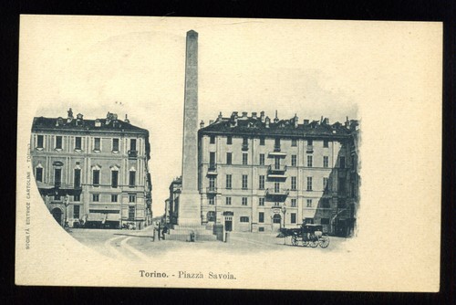 Cartolina torino piazza - cartolina,