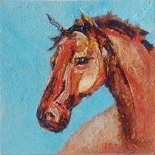 Quadro cavallo impasto - quadro,