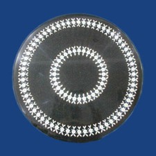 Piano marmo nero con - da, 18"