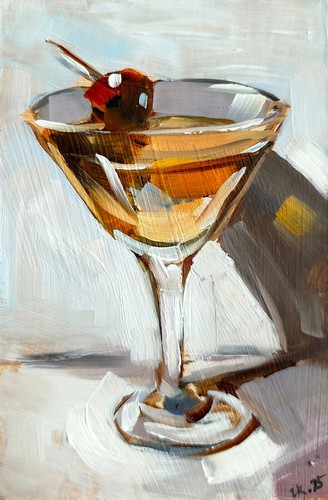 Quadro olio originale martini - olio,