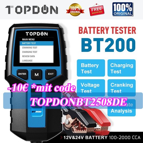 Topdon bt200 12v tester - 🔥topdon,