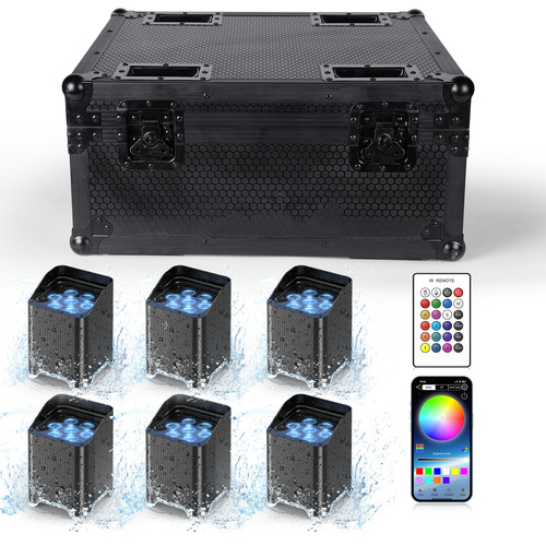 Impermeabile rgbwa 7led par - impermeabile, uv