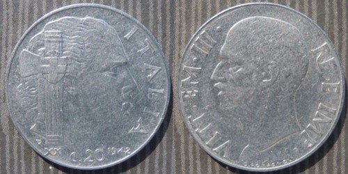 Italy centesimi 1942 - 20,