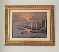 Dipinto olio su tavola post