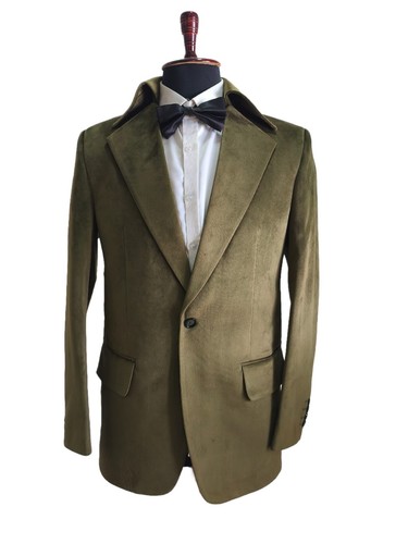 Blazer verde oliva uomo giacca - blazer,