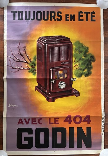 Affiche ancienne godin - godin,