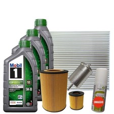 Kit Tagliando Smart 0.8 CDi 450 Dal 1998 Al 2007 4 Filtri 3 Olio 5W30 Mobil