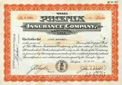 Phoenix insurance 1953 - phoenix, co.