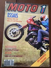 Revue moto 1 N° 88 1990 Yamaha TDR250 Gilera RC600 Marathon Sturgis 90 etc