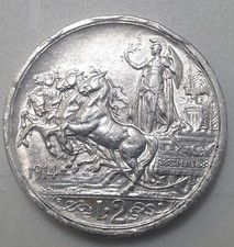 2 LIRE  1914 Ag Quadriga