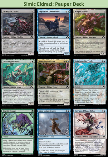 Mtg simic eldrazi - mtg, pauper