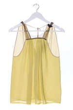 PAOLA FRANI Blusa Donna Top Taglia IT 38 giallo pallido stile casual