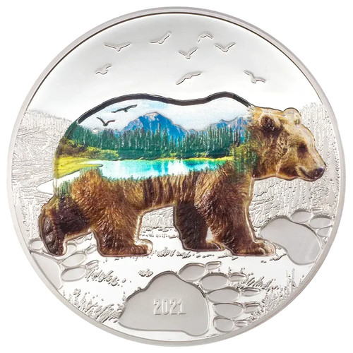 Moneta argento orso into the - argento,