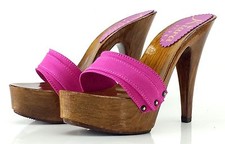 Zoccoli ALTI FUXIA- Made in