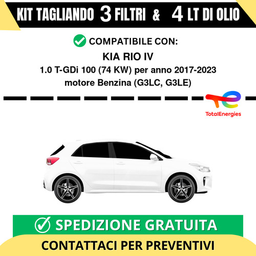 Tagliando per kia rio - per, 1.0