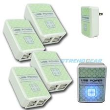 4x USB 4 PORTE ADATTATORE DA PARETE CARICATORE DI ALIMENTAZIONE PER LG G2 OPTIMUS G PRO KINDLE FIRE HD
