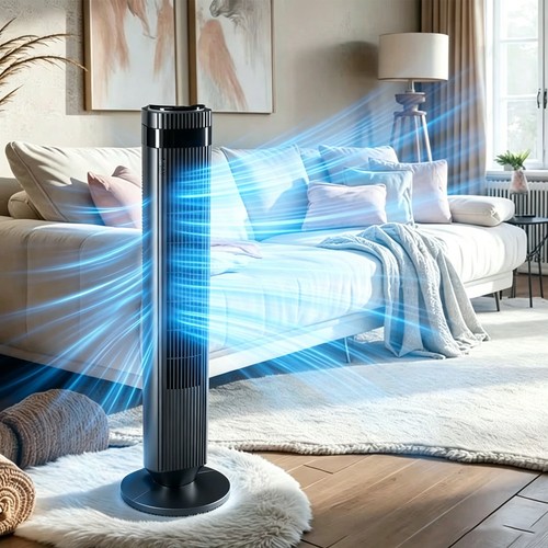 Ventilatore torre mobile con - ventilatore, a