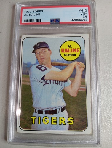 1969 topps 410 - 1969, kaline