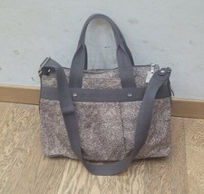 BORBONESE borsa tracolla Handbag quail pattern Shoulder bag tote bag 