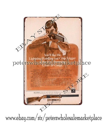 Insegna latta metallo fucile - ,