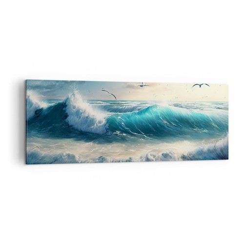 Quadro tela 140x50cm mare - quadro,