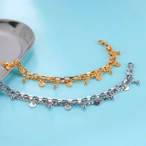 Bracciale doppio catena - bracciale,