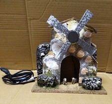 PRESEPE MULINO ELETTRICO FUNZIONANTE EPOCA 1980  - 302-